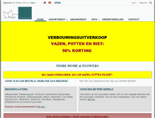 Tablet Screenshot of fiore-alblasserdam.nl